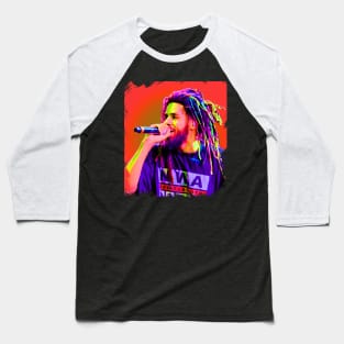 J. Cole//Pop Art Style Baseball T-Shirt